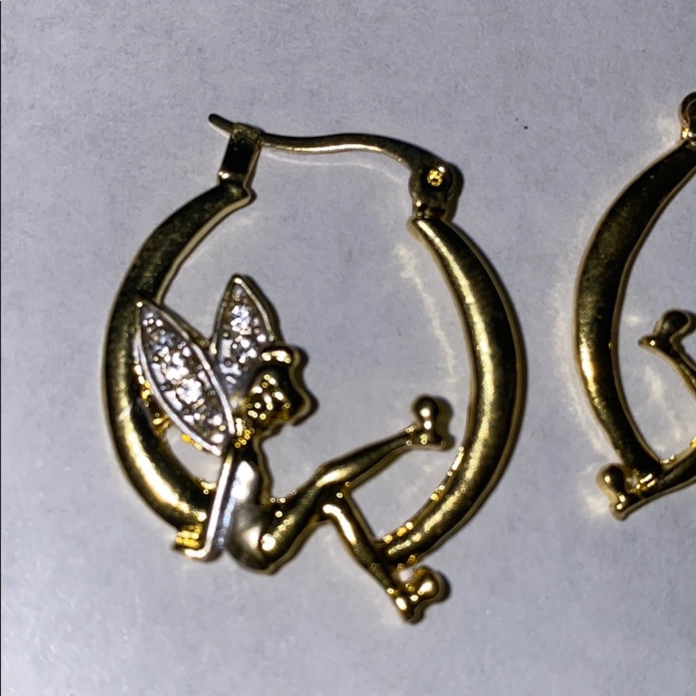 18k gold Tinker Bell Earrings Buy 1 Get 1 1/2 off - Picture 5 of 7